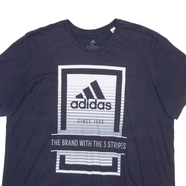 ADIDAS Mens T-Shirt Blue XL For Cheap