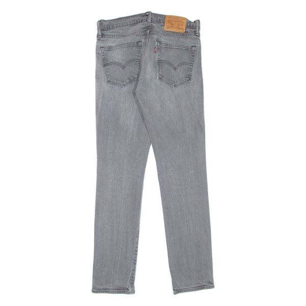 LEVI S 511 Jeans Mens Grey Slim Straight W28 L30 on Sale