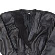 Womens Blazer Jacket Black Leather 90s XS Cheap