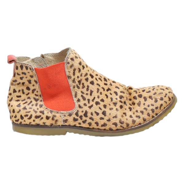 BODON Ankle Boots Orange Fur Womens UK 3 Online