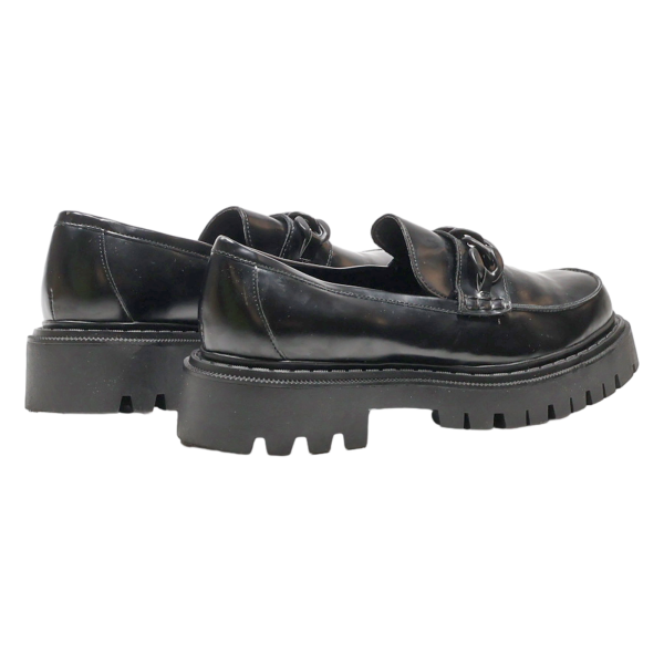 ALDO Platform Shoes Black Leather Womens UK 6 Online Hot Sale