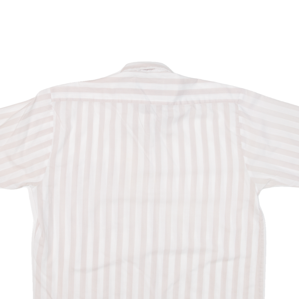 RENATE BARZINI Womens Shirt White Striped S Cheap