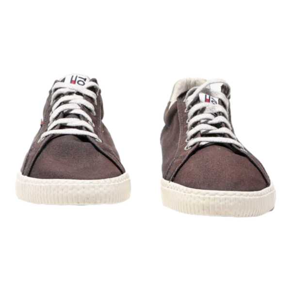 TOMMY HILFIGER Low Top Trainers Brown Canvas Womens UK 7 Online