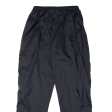 BIG TRAMP Mesh Lined Boys Rain Trousers Black Straight L W24 L25 For Cheap