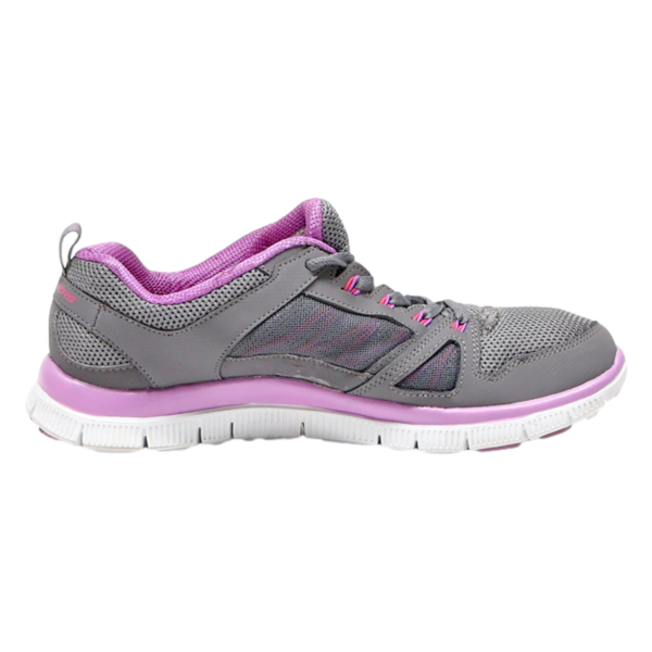 SKECHERS Sneaker Trainers Grey Synthetic Womens UK 5 Online