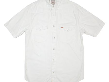 TEDDY S Mens Plain Shirt White M Cheap