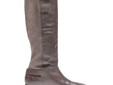 COLE HAAN High Boots Brown Leather Womens UK 6 For Sale