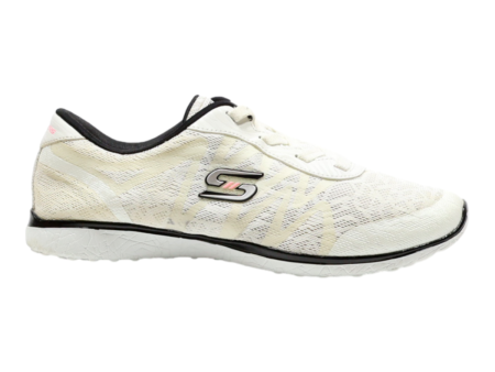 SKECHERS Sport-Active Sneaker Trainers Cream Synthetic Womens UK 8.5 For Sale