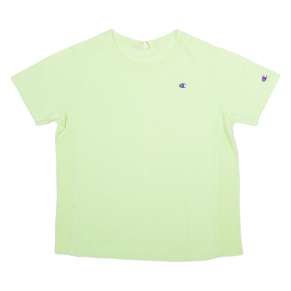 CHAMPION Mens T-Shirt Green L Online now