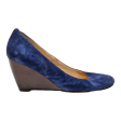 COLE HAAN Wedge Heels Blue Suede Womens UK 5.5 Online now