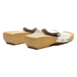 Slider Sandals White Leather Womens UK 6 Fashion