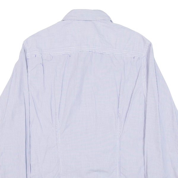 REPLAY Mens Shirt Blue Striped Long Sleeve M Online now