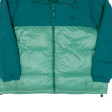 ADIDAS Mens Puffer Jacket Green Colourblock 2XL Discount