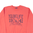 MV SPORTS Young Life Lost Canyon Mens Sweatshirt Pink USA L Cheap