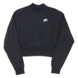 NIKE Cropped Womens Sweatshirt Black XS on Sale