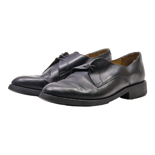 SCOTT Derby Shoes Black Leather Mens UK 9.5 For Discount