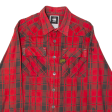 G-STAR RAW Mens Shirt Red 90s Plaid Long Sleeve L Online Sale