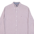 TOMMY HILFIGER New York Fit Mens Shirt Red Check Long Sleeve L Online now