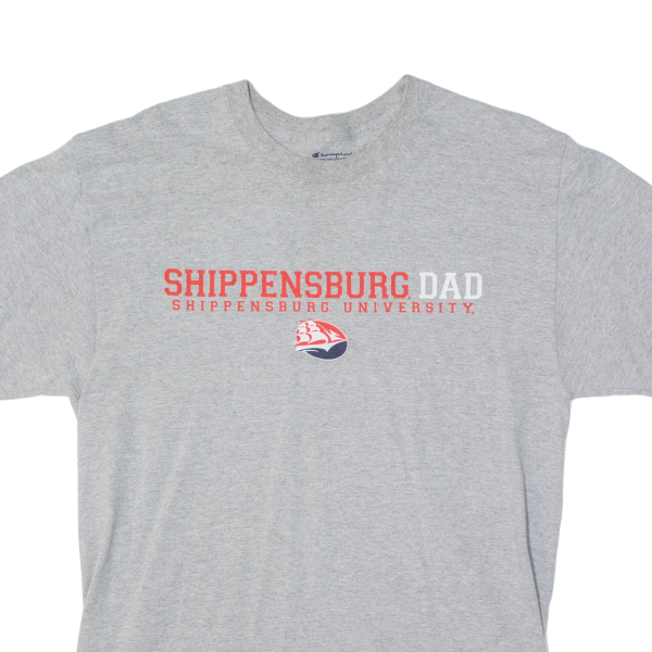 CHAMPION Shippensburg Mens T-Shirt Grey USA L Online