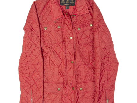 BARBOUR SMU FLYWEIGHT Womens Quilted Jacket Red UK 12 For Discount