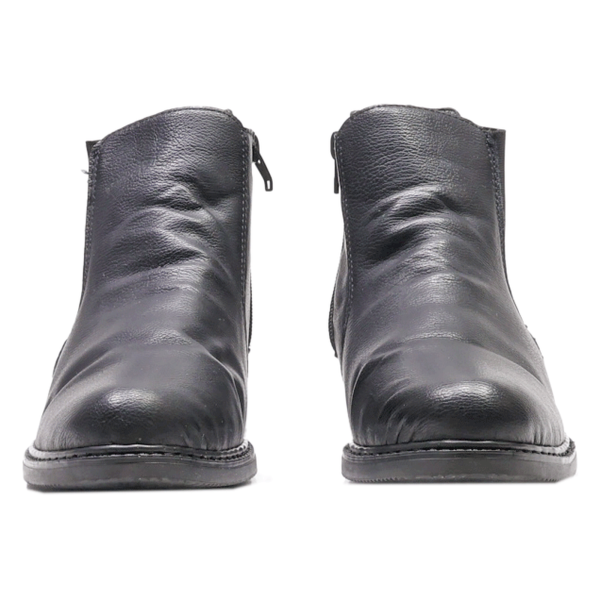 RIEKER Ankle Boots Black Leather Womens UK 8 Online now