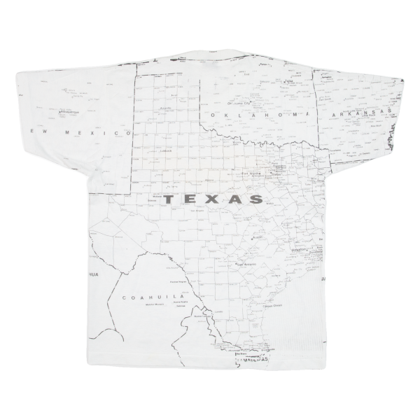 SCREEN STARS TEST Texas Mens T-Shirt White USA L For Discount