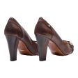 COLE HAAN Court Heels Brown Leather Womens UK 8 For Sale