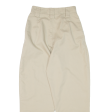 STR Pleated Womens Trousers Beige Relaxed Tapered W24 L25 Hot on Sale