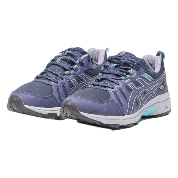 ASICS Gel-Venture 7 Sneaker Trainers Blue Synthetic Womens UK 5 For Discount