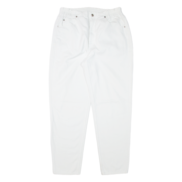 TEDDY S Womens Trousers White Regular Mom W30 L29 Sale