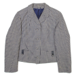 Womens Blazer Jacket Blue Tweed Check XS Sale