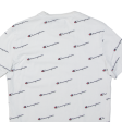 CHAMPION All Over Logo Print Mens T-Shirt White M Cheap