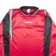 ADIDAS Mens Jersey Red Long Sleeve Collared XL Cheap