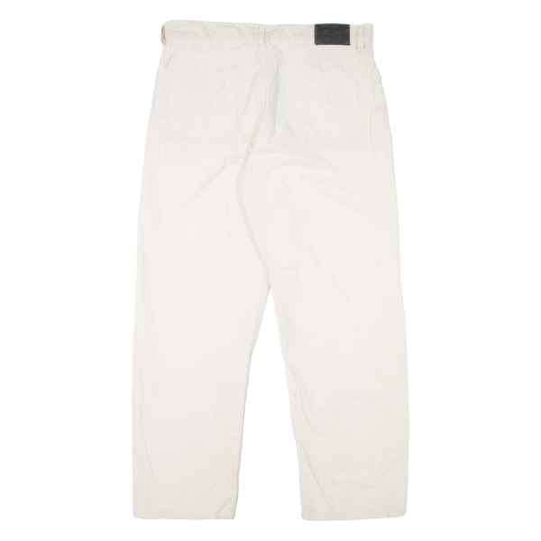 BOSS Mens Trousers Cream Regular Straight W32 L29 For Discount