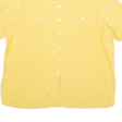 CANDA Womens Plain Shirt Yellow Silk UK 22 Discount