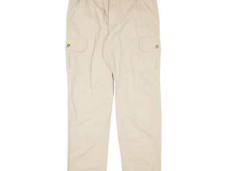 BERNWALT Cargo Mens Trousers Beige Regular Straight W32 L31 Discount