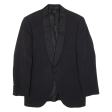 CONCORD Mens Blazer Jacket Black Knit Wool M Fashion