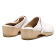 SWEEDEN CLOG Clog Shoes White Leather Womens UK 7 Supply