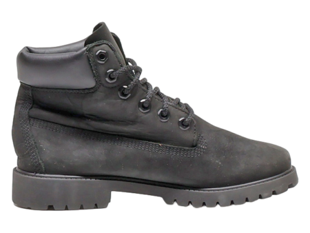 TIMBERLAND Lace-Up Boots Black Leather Mens UK 5 Sale