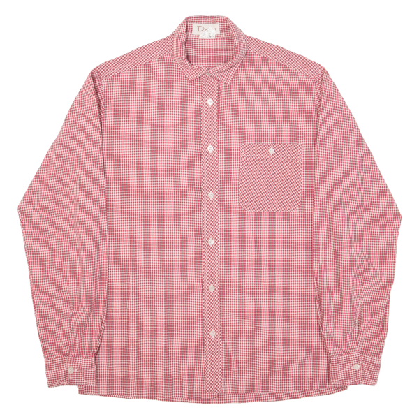 DANY Mens Shirt Red Check Long Sleeve L Online now