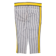 Striped Mens Trousers Grey Regular Tapered W34 L21 For Sale