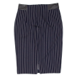 GUESS Stretch Womens Pencil Skirt Blue Knee Length Pinstripe S Online now