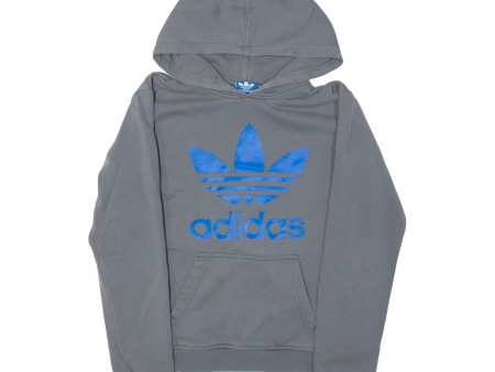 ADIDAS ORIGINALS Mens Grey Hoodie S For Cheap