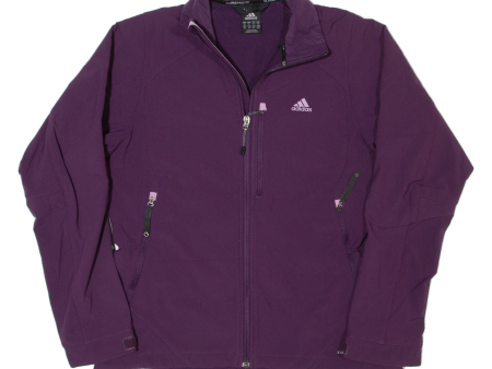 ADIDAS Womens Jacket Purple UK 14 Online Hot Sale