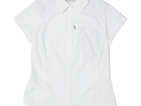 COLUMBIA Omni-shade Womens Plain Shirt White M Online now