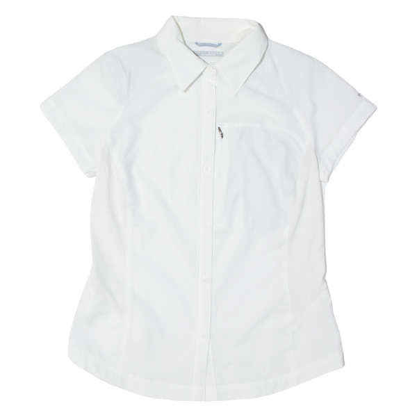 COLUMBIA Omni-shade Womens Plain Shirt White M Online now