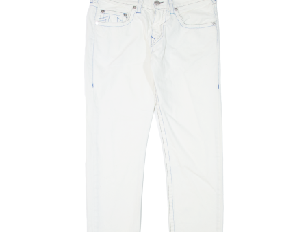 TRUE RELIGION Mens Jeans White Slim Skinny W32 L28 For Cheap