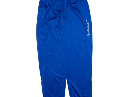 REEBOK Mens Track Pants Blue Tapered L W28 L30 For Cheap