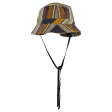 TERRE ROUGE Boys Bucket Hat Green Striped Hot on Sale