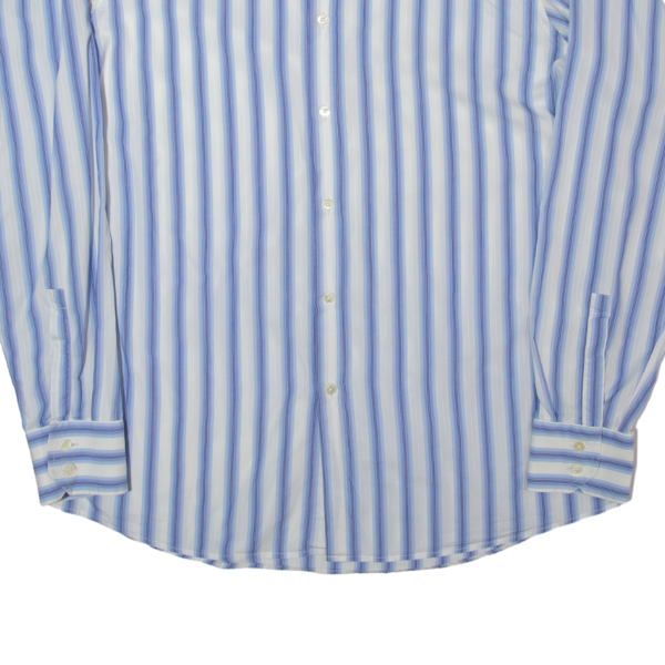 HUGO BOSS Mens Shirt Blue Striped Long Sleeve XL Supply